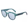 Italia Independent Green Acetate Sunglasses In Green