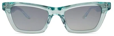 Italia Independent Audacia Sunglasses In Transparent Aqua
