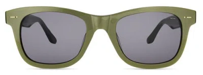 Italia Independent Azzurro Sunglasses In Metallic Green