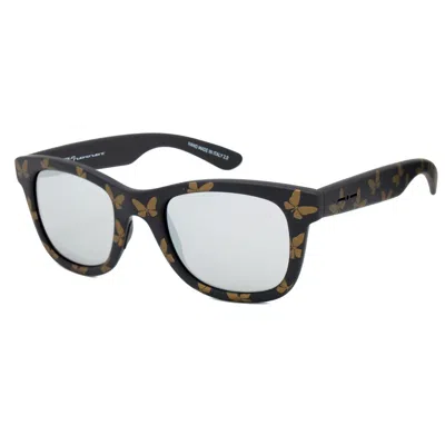 Italia Independent Bicolor Acetate Sunglasses In Black