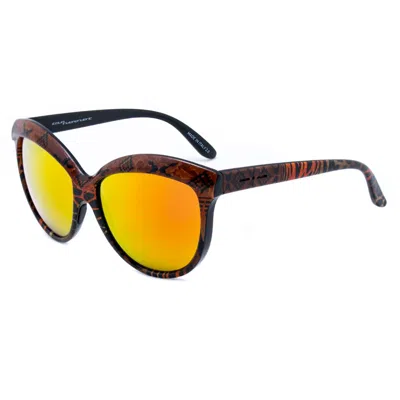Italia Independent Bicolor Acetate Sunglasses In Brown