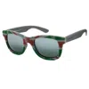 Italia Independent Bicolor Acetate Sunglasses In Green