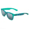 Italia Independent Blue Acetate Sunglasses In Green