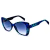 Italia Independent Blue Acetate Sunglasses In Blue