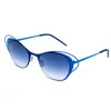 Italia Independent Blue Metal Sunglasses In Blue