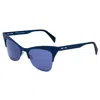 Italia Independent Blue Metal Sunglasses In Blue