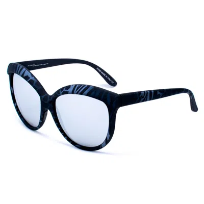 Italia Independent Gray Acetate Sunglasses In Blue