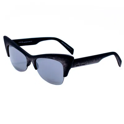 Italia Independent Gray Acetate Sunglasses In Black