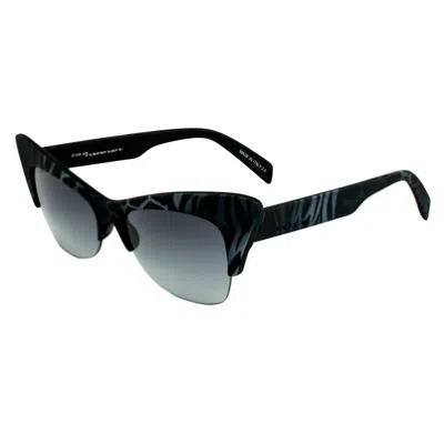 Italia Independent Gray Acetate Sunglasses In Black