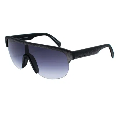 Italia Independent Gray Acetate Sunglasses In Black