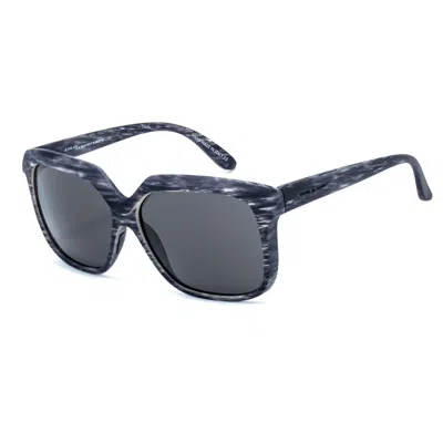 Italia Independent Gray Acetate Sunglasses In Blue