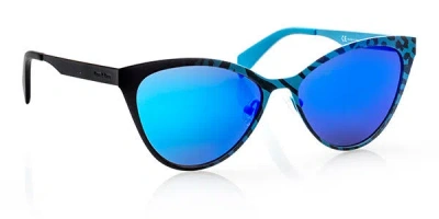 Italia Independent Ii 0022t 027.000 Occhiali Da Sole Blu Per Donna In Blue
