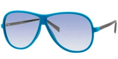 Italia Independent Ii 0030v 027.000 Men's Sunglasses Blue Size 60