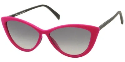 Italia Independent Ii 0033v 018.000 Women's Sunglasses Black Size 57 In Pink