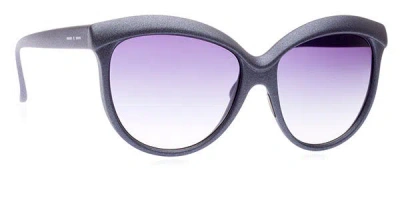 Italia Independent Ii 0092tt 017.000 Occhiali Da Sole Purple Per Donna In Black