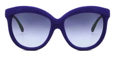 Italia Independent Ii 0092v 017.000 Women's Sunglasses Purple Size 58 In Blue