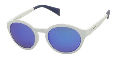 Italia Independent Ii 0116 001.000 Men's Sunglasses White Size 47 In Blue
