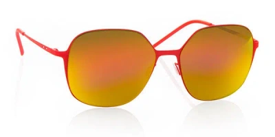 Italia Independent Ii 0202 055.000 Occhiali Da Sole Arancioni Per Uomo In Orange