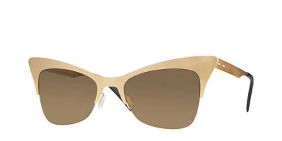 Italia Independent Ii 0504 120.120 Women's Sunglasses Gold Size 51 In Neutral
