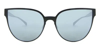 Italia Independent Ii 0511 009.000 Women's Sunglasses Black Size 58