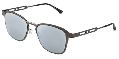 Italia Independent Ii 0514 078.000 Men's Sunglasses Grey Size 52 In Silver