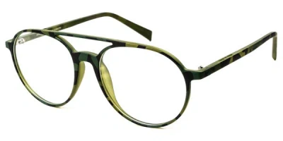 Italia Independent Ii 5613 Men's Glasses, Green, Size 53 In Black