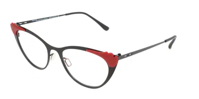 Italia Independent I-i Adel 5228 Thin 009.000 Occhiali Da Vista Neri Per Donna (solo Montatura) In Black