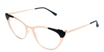 Italia Independent I-i Adel 5228 Thin 121.121 Occhiali Da Vista Oro Per Donna (solo Montatura) In Transparent