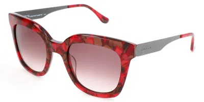 Italia Independent I-i Mod 0800 Combo 053.ace Occhiali Da Sole Rossi Per Donna