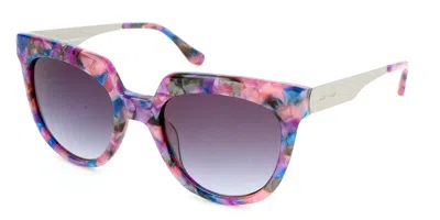 Italia Independent I-i Mod 0802 Combo 149.ace Occhiali Da Sole Rosa Per Donna In Purple