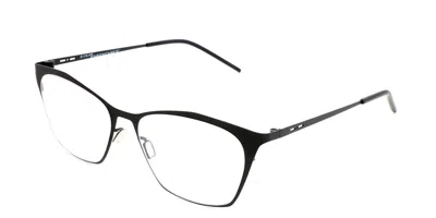 Italia Independent I-i Mod 5214 I-thin Metal 009.000 Occhiali Da Vista Neri Per Donna (solo Montatura) In Black