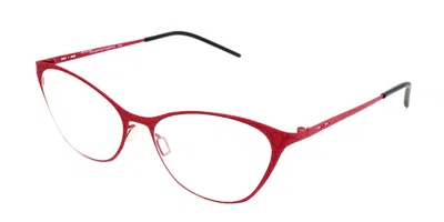 Italia Independent I-i Mod 5215 I-thin Metal Crk.050 Occhiali Da Vista Rossi Per Donna (solo Montatura) In Red