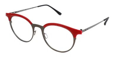 Italia Independent I-i Mod Sandy 5226 Thin 078.078 Occhiali Da Vista Rossi Per Uomo (solo Montatura) In Red