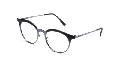 Italia Independent I-i Sandy 5226 Thin Meta 009.glt Occhiali Da Vista Neri Per Uomo (solo Montatura) In Multi