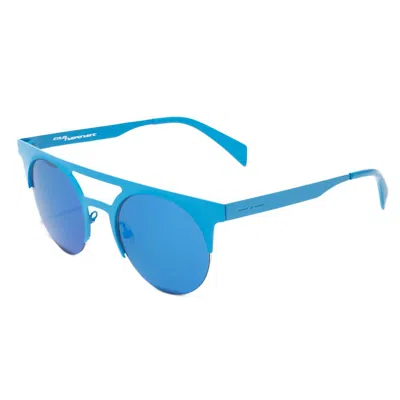 Italia Independent Metal Sunglasses In Blue