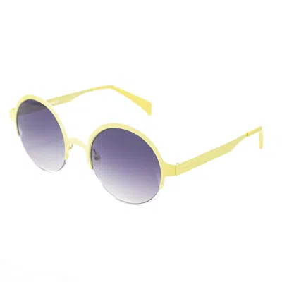Italia Independent Metal Sunglasses In Yellow