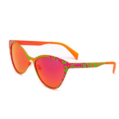 Italia Independent Metal Women's Sunglasses In Red