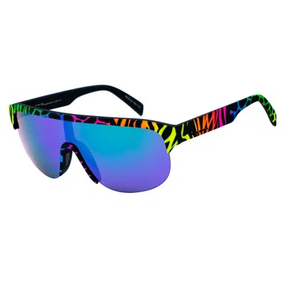 Italia Independent Multi Acetate Sunglasses In Black