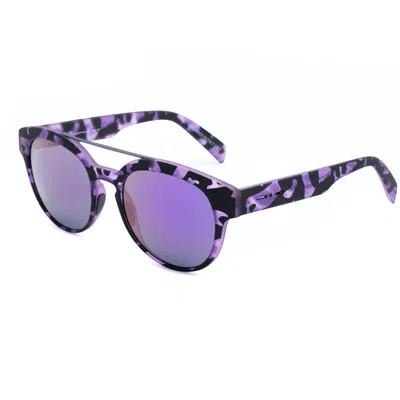 Italia Independent Bicolor Acetate Sunglasses In Purple