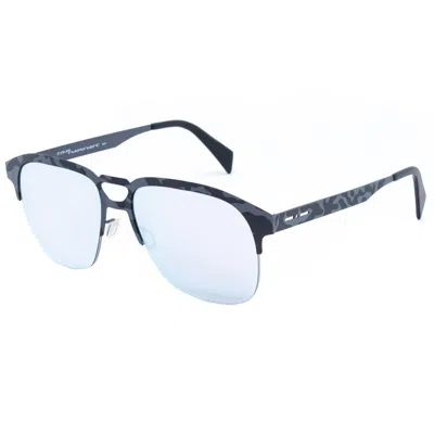 Italia Independent Bicolor Metal Sunglasses In Black