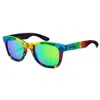 Italia Independent Multicolor Acetate Sunglasses In Green