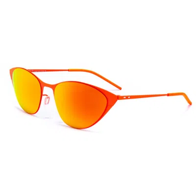 Italia Independent Orange Metal Sunglasses In Black