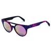 Italia Independent Purple Acetate Sunglasses In Blue