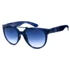 Italia Independent Purple Acetate Sunglasses In Blue