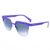 Italia Independent Purple Metal Sunglasses In Blue