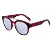 Italia Independent Red Acetate Sunglasses In Red