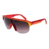 Italia Independent Red Acetate Sunglasses In Orange