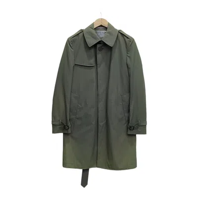 Pre-owned Italian Designers X Loro Piana Storm System Rain & Wind Protection Trench Coat In Green