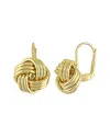 Italian Gold 10k Entwined Love Knot Earrings
