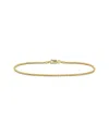 Italian Gold 10k  Box Link Chain Ankle Bracelet